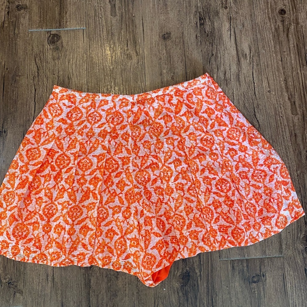 Michael Kors Orange Skirt Size 14